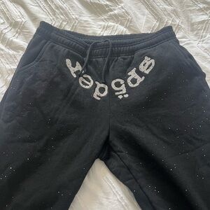 Sp5der Black Diamond Trackpants Joggers with Logo